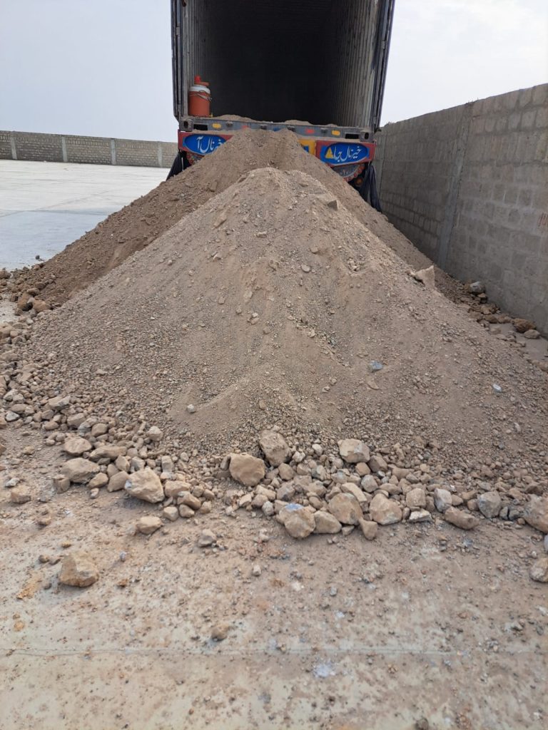 Unloading at Karachi Warehouse